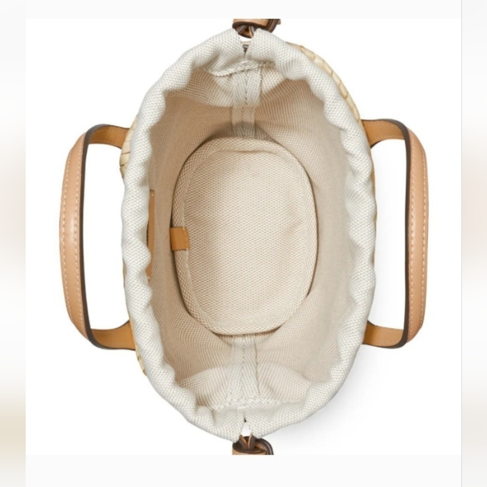 New Ella Mini Straw Basket Bag Crossbody TORY BURCH - Picture 2 of 2